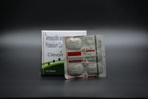 Clevomox-625 Tablets โ Amoxycillin 500mg & Clavulanate 125mg in 1x6x10 ALU ALU pack by E.L.V. Life Sciences