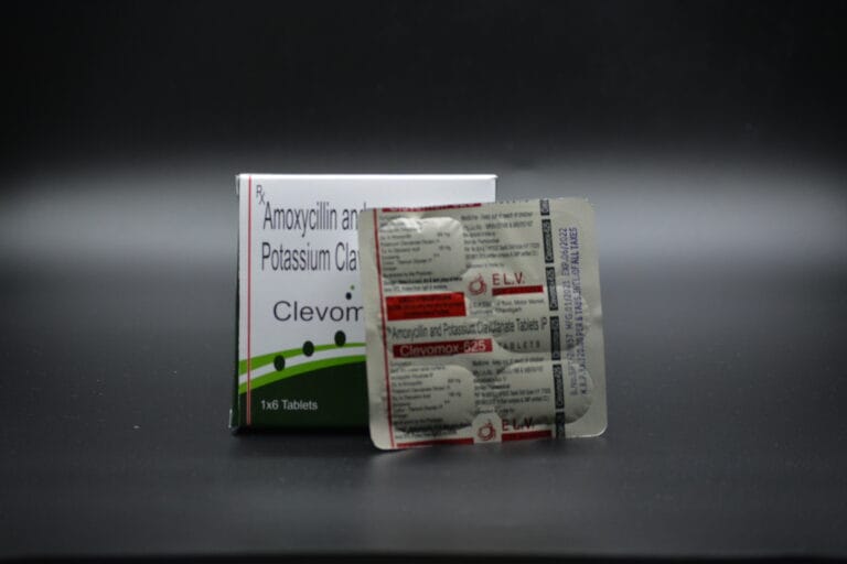 Clevomox-625 Tablets – Amoxycillin 500mg & Clavulanate 125mg in 1x6x10 ALU ALU pack by E.L.V. Life Sciences