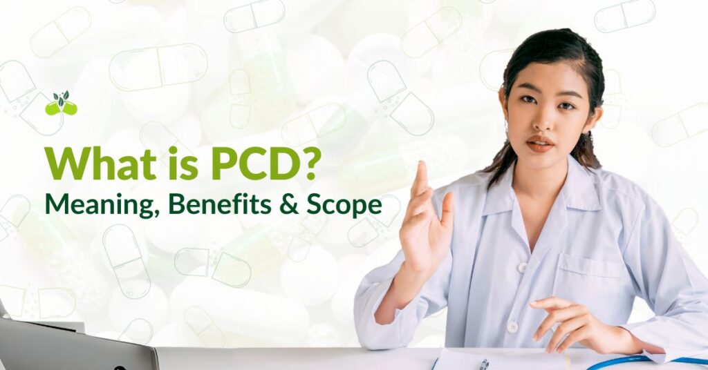 Featured image of the blog with the text 'What is PCD Meaning, Benefits & Scope"
