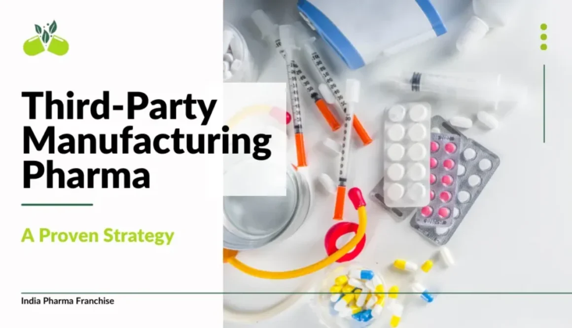 Medicines and pharmaceutical products representing third-party manufacturing strategies.