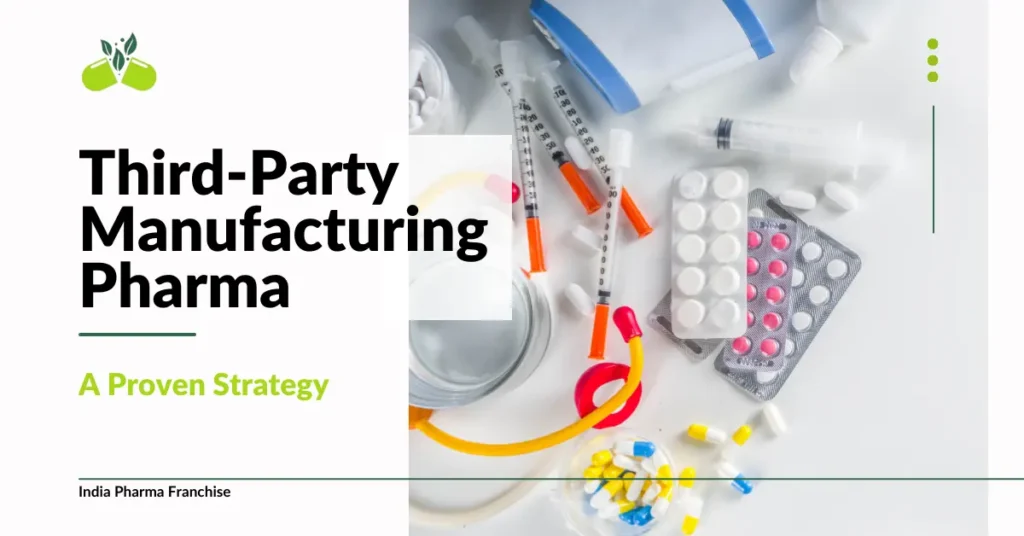 Medicines and pharmaceutical products representing third-party manufacturing strategies.
