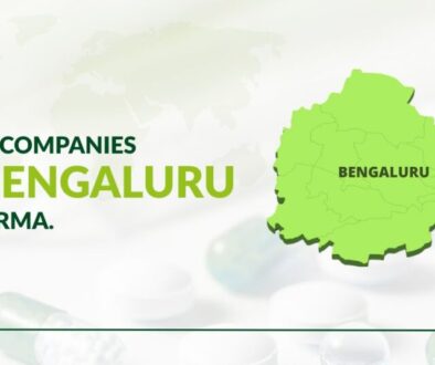 featured image for "top 50 pharma companies in Bengaluru" which contain text and map of bengaluru