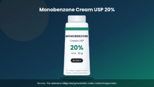 أنبوب كريم مونوبنزون ٢٠٪ بدون علامة تجارية | Generic monobenzone cream USP 20% tube Rx only